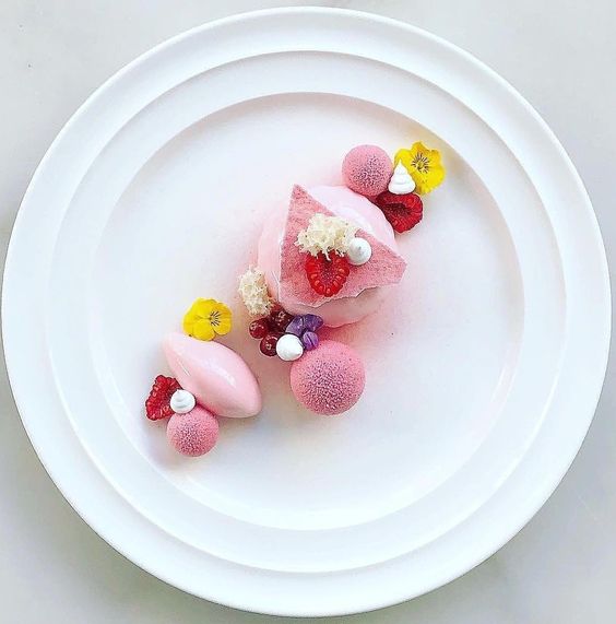 dessert plating