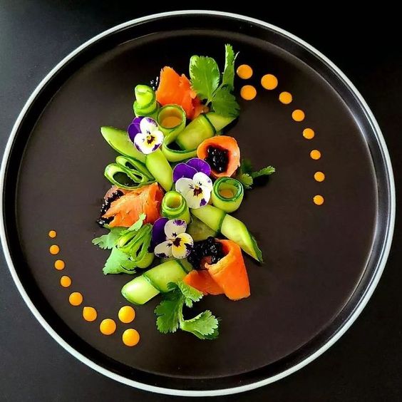 salad plating