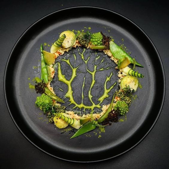 food plating and presentation